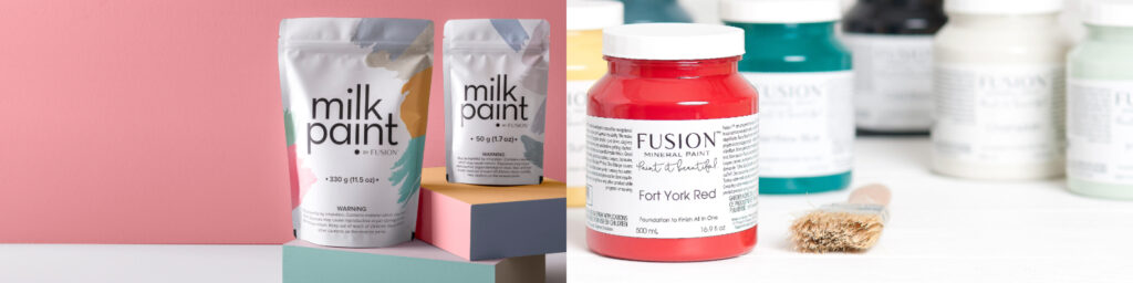 Peinture de lait VS Peinture minérale